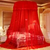 Summer Children Kid Bedding Mosquito Net Romantic Baby Girl Round Bed Mosquito Net Bed Cover Bed Canopy Home Dome Mosquito Net