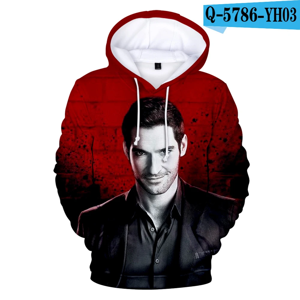 Lucifer 3D худи Lucifer Morningstar мужские/женские толстовки красивые уличные с длинным рукавом осенние женские длинные с капюшоном модные - Цвет: 3D