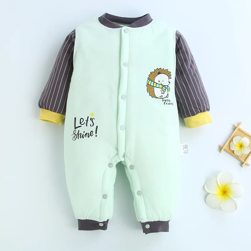 

Baby Jumpsuit Autumn Clothing Newborn Cotton Clothes Infant Long Sleeved Rompers Baby Boys Christmas Climbing Pajama Outwear