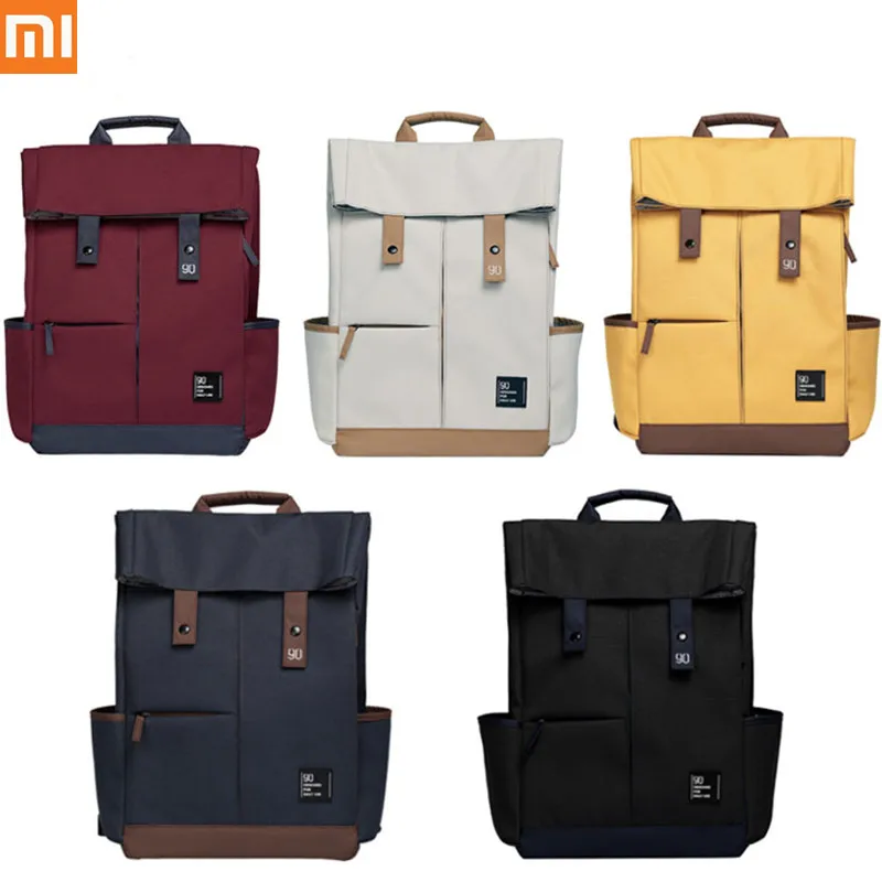 Xiaomi Mijia Urevo 90fun Для мужчин Для женщин Колледж рюкзак для школы, для отдыха 15,6 дюймов Водонепроницаемый сумка для ноутбука рюкзак для отдыха на открытом воздухе
