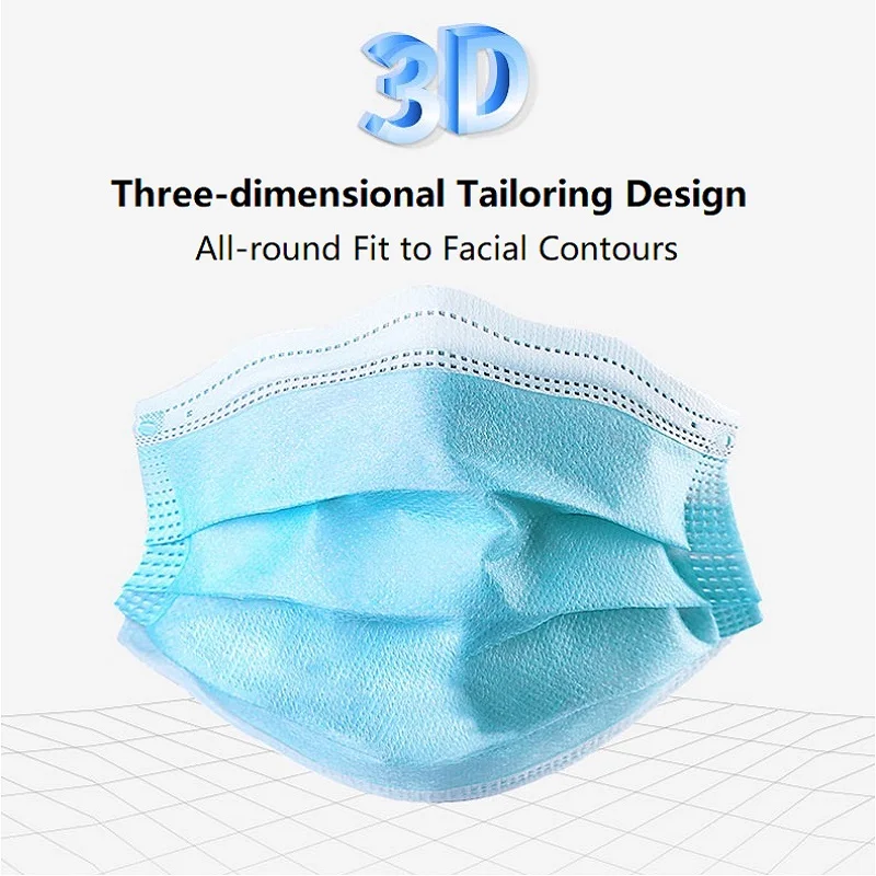 100pcs disposable respirator mask 100pcs disposable respirator mask
