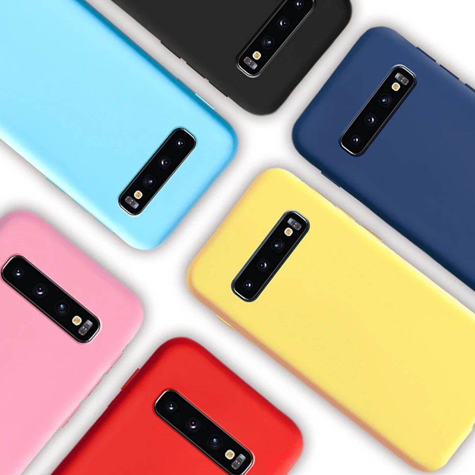 Ultra Thin Matte Phone Case For Samsung Galaxy S10 Plus S7 S7 edge S8 S9 Plus S20 S21 Note 8 9 10 20 Ultra Silicon cover case galaxy s22 ultra silicone case