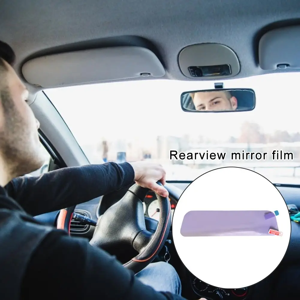 Universal Car Interior Mirror Antiglare Film Anti Fog Car Rearview