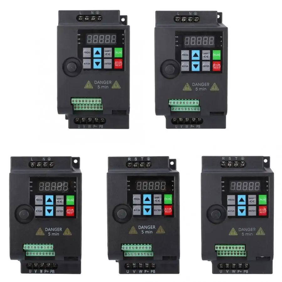 Мини преобразователь частоты VFD 220/380 В 0 75/1 5/2 2 кВт с переменной частотой для