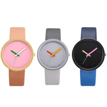 

Candy Jelly Color Student Leather Watch Girls Clock Exquisite Pointer Digital Simple Personality Ideal Gifts For Women
