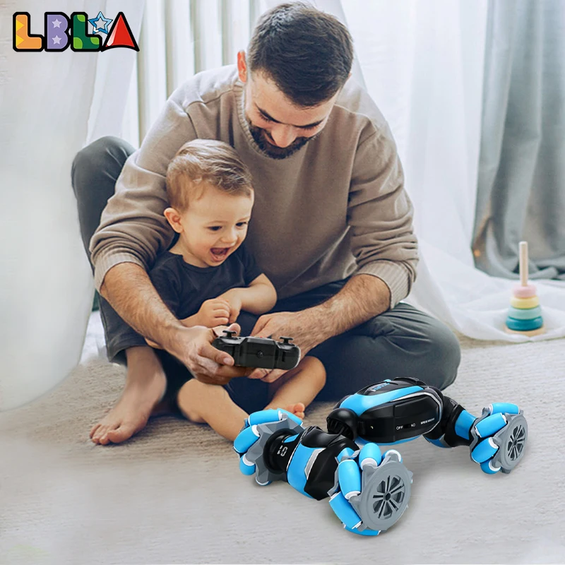 LBLA D877 полноприводный Радиоуправляемый автомобиль 1:18 2,4G Дрифт трюки дистанционное управление жестом индукция внедорожная Гоночная машина модель автомобиля подарок детские игрушки