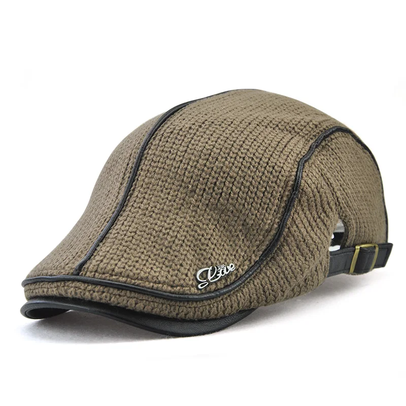 Beret Hat Woolen Beret Knitted Beret for Men