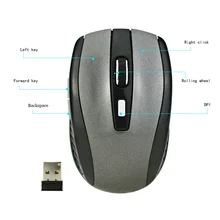 Беспроводная мышь Эргономичный дизайн оптические мыши для ноутбука 6 клавиш 2,4G 1600 точек/дюйм X-Best
