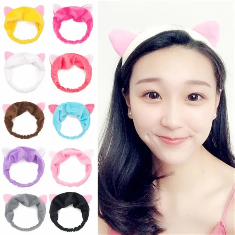 Повязка на вечерние с кошачьими ушками аксессуары для волос в виде тюрбана |