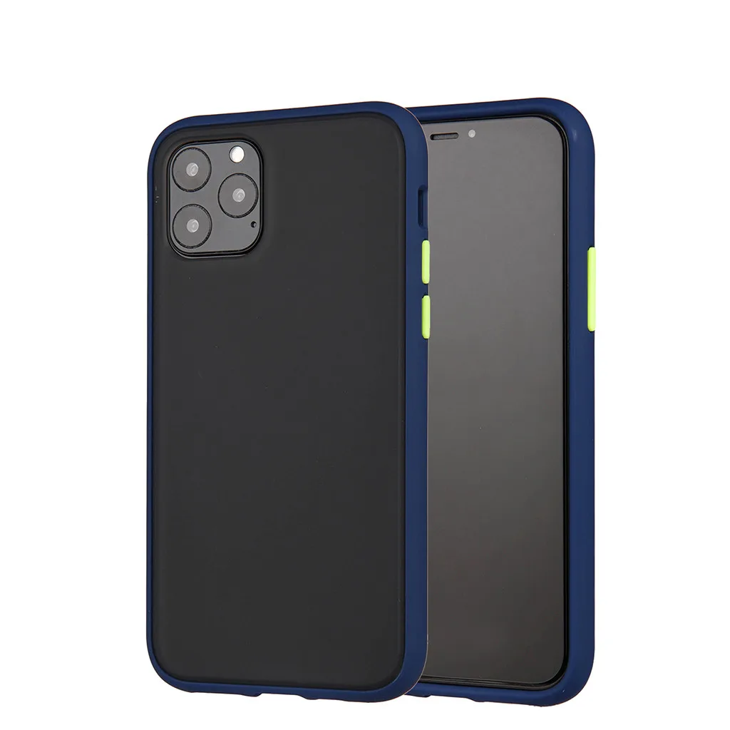 Чехол для Iphone11 Pro 5,8 дюймовый матовый чехол цветной мягкий силиконовый простой Tpu ультра тонкий чехол на заднюю панель телефона