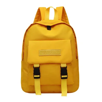 

2019 Women Backpack Fashion Designer Women Shoulder Bag Letter Color School Bag for Teenage Girls Backpacks Travel Bag Sac Red