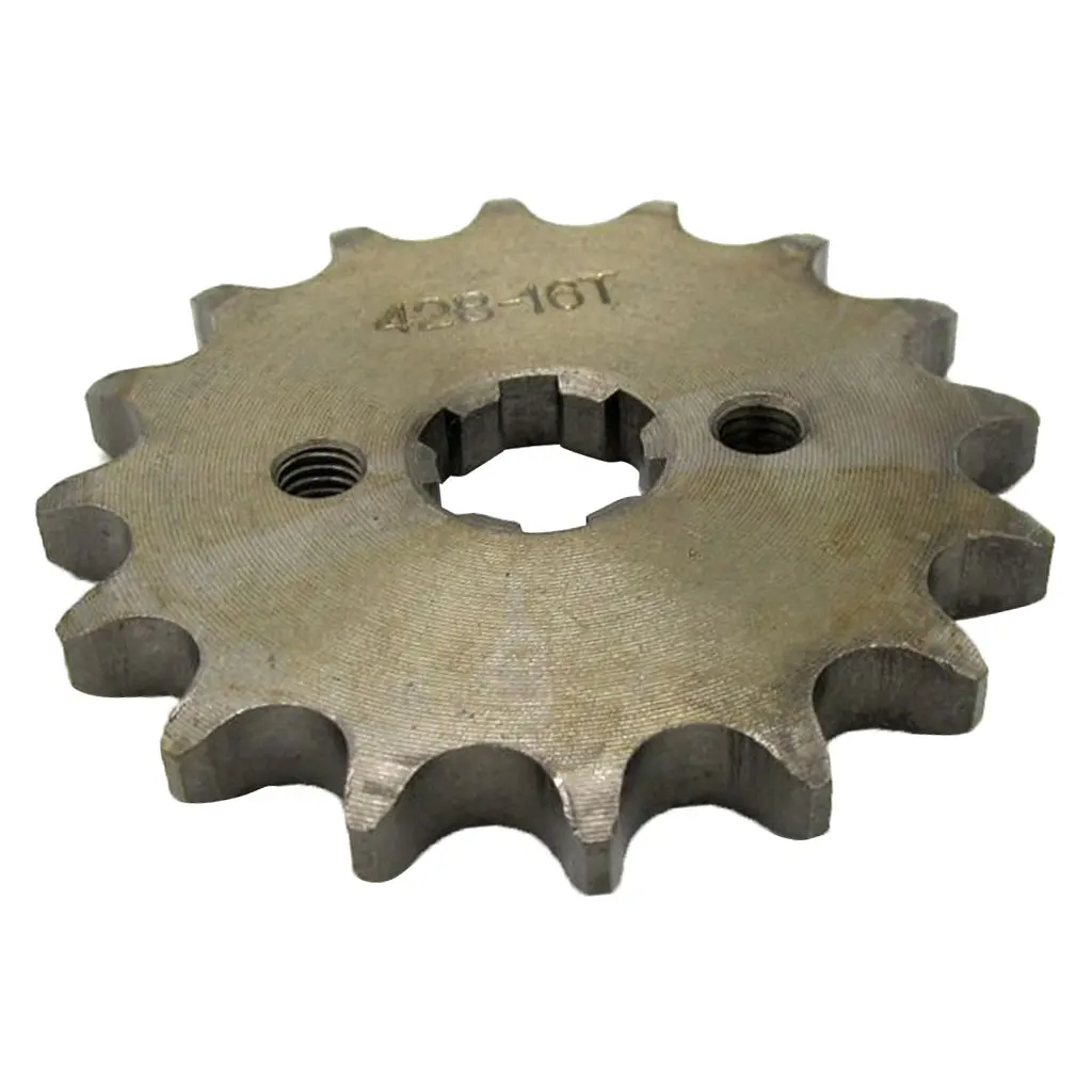Chain 428 16 Tooth Front Engine Sprocket Dirt Pit Bike ATV Moped 17mm Shaft