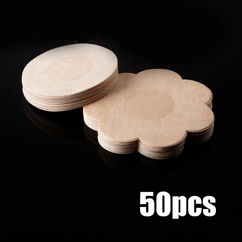 50pcs Soft Nipple Covers Disposable Breast Petals Flower Sexy Stick On