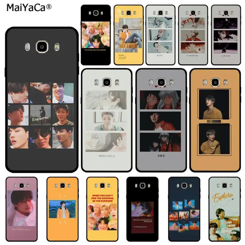 Чехол для телефона MaiYaCa KPOP Euphoria Jungkook DIY печать Samsung J6 J7 J2 J5 prime J4 J8 2016 2017 2018 DUO core