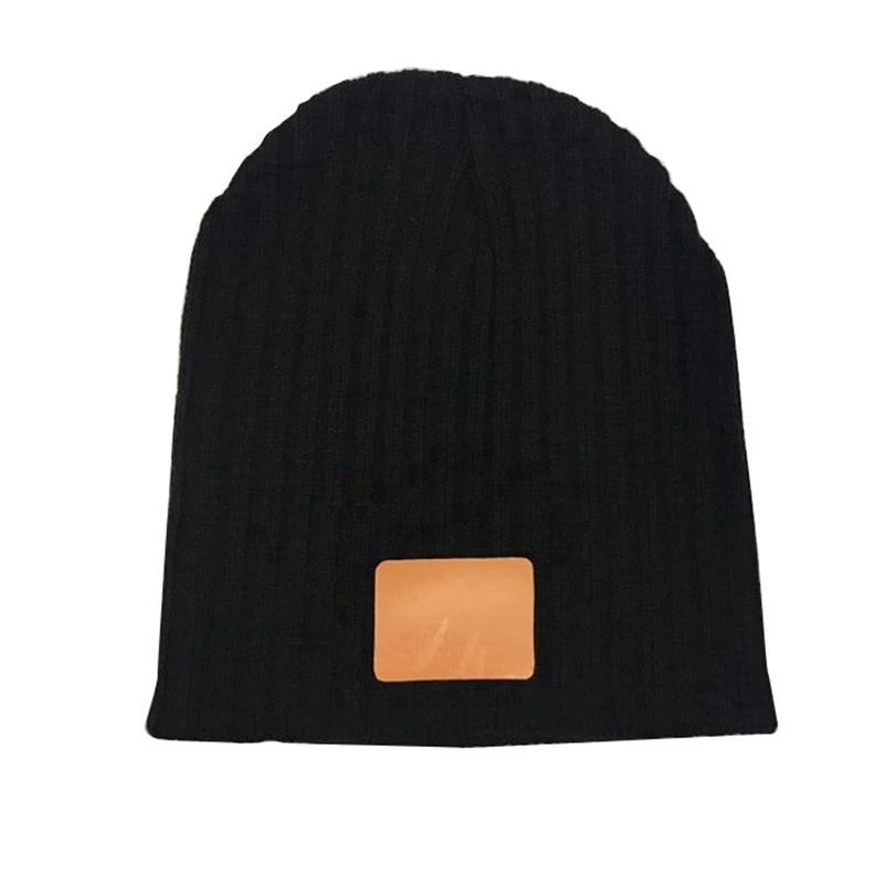 MYZOPER настраиваемый знак, символ сплошной цвет вязаная шапка хип хоп полосатая унисекс шапка бини для осени зимы шапка для взрослых - Цвет: 02