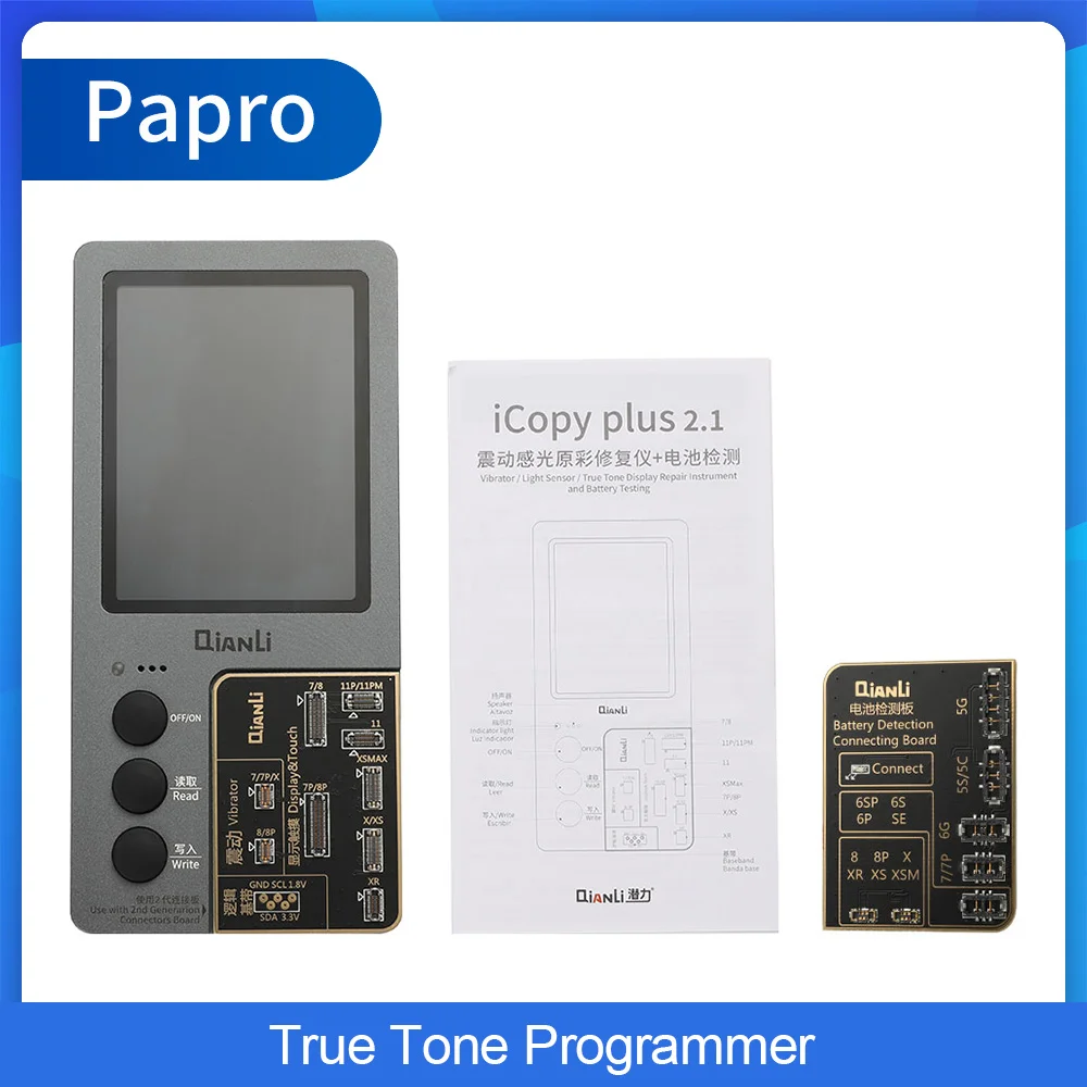 

Qianli iCopy Plus LCD Screen True Tone Repair Programmer For iPhone XR XSMAX XS 8P 8 7P 7 Vibration Sensor Repairing Machine