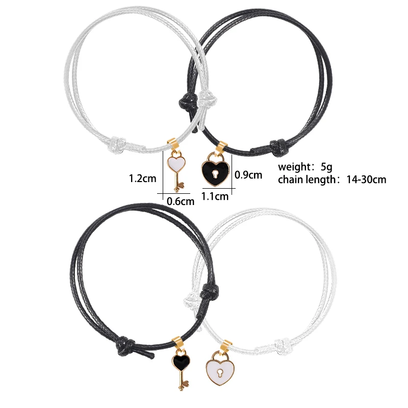 Couple Bracelet Set Black and White | My Couple Goal Innocence