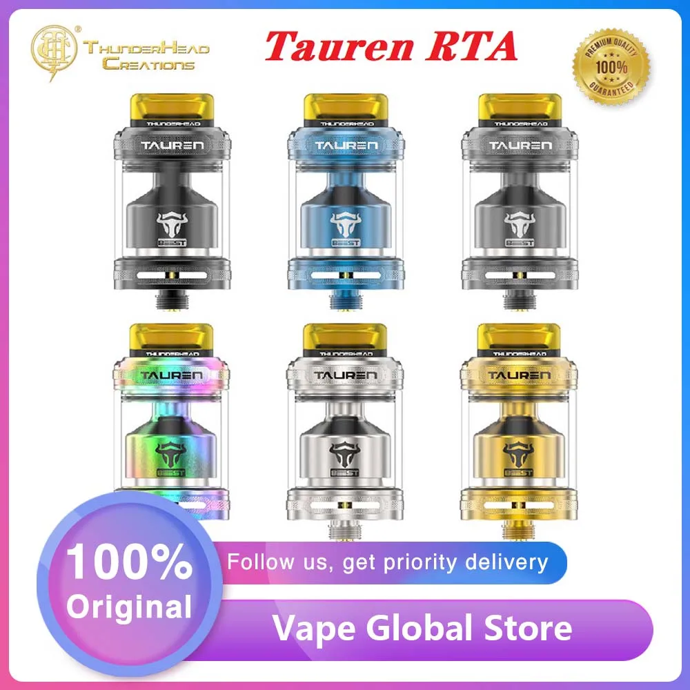 Атомайзер THC Tauren RTA 2 мл/4 5 мл емкость для электронной сигареты acity однократного и