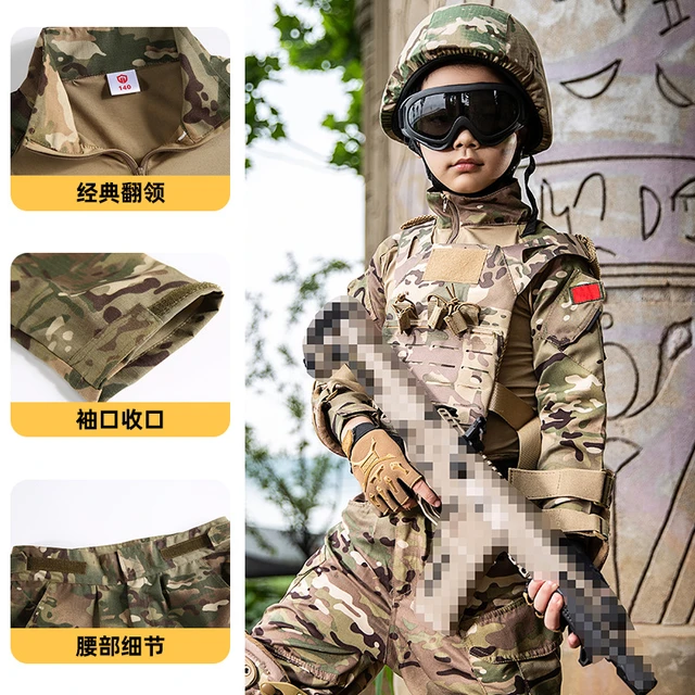 Chaleco de uniforme militar de armadura táctica para niños y adultos,  disfraz de Cosplay de las fuerzas especiales, chaleco de soldado del  ejército de camuflaje de combate - AliExpress