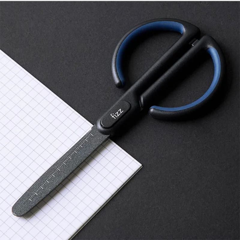 Xiaomi Mijia Youpin Fizz тефлоновые ножницы, шкала, метка, безопасная круглая режущая головка, фториновое покрытие, офисные канцелярские ножницы