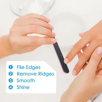 

12pcs/Set Nail Art Files Cleaning Buffer Sponge Block Tools Acrylic Pedicure Buffing Manicure Grit Sand Polish Gel UV N3S5