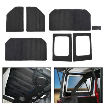 

Areyourshop Hardtop Headliner Roof+Rear Window Insulation Kit for Wrangler JK 2012-2017 Window Insulation Car Auto Parts