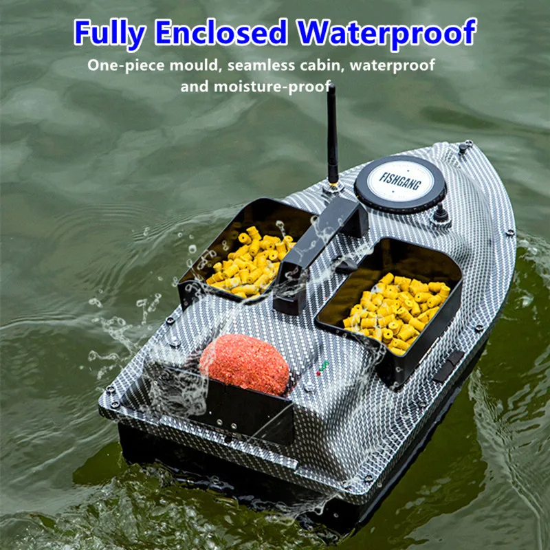 GPS Fixed-point Nesting Sonar Fish RC Bait Boat 500M 2KG Load LCD Screen Waterproof Design Auto Correction Yaw RC Fishing Boat 6 GPS Fixed-point Nesting Sonar Fish RC Bait Boat 500M 2KG Load LCD Screen Waterproof Design Auto Correction Yaw RC Fishing Boat 6