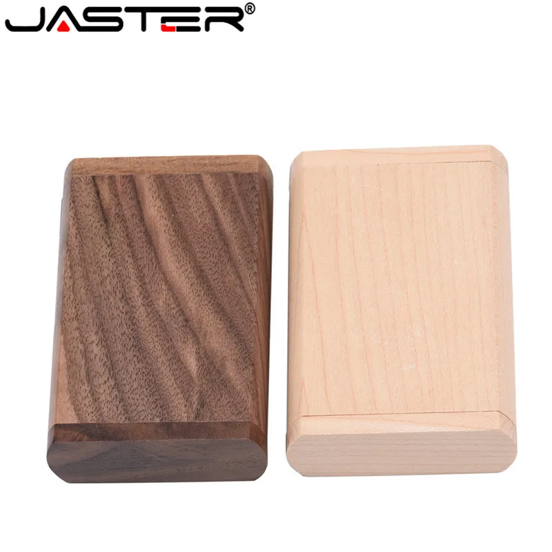 JASTER(5 шт. бесплатный логотип) USB 2,0 Орех Деревянный usb+ коробка ручка-накопитель 8 ГБ 16 ГБ 32 ГБ 64 ГБ флеш-накопитель карта памяти