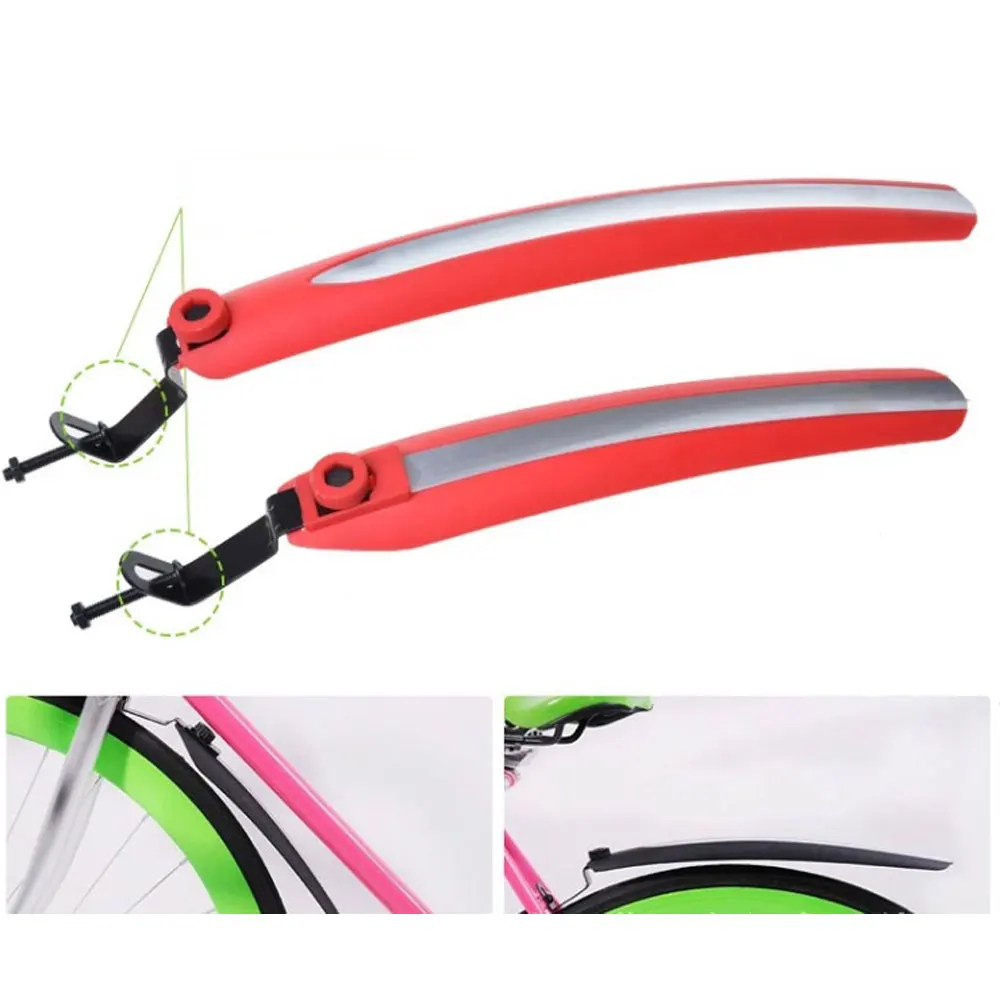 Cyrusher Mountain Bike Fender Road Racing Color Front and Rear Baffle Quick Release Plate 360 Degree Folding Will Not Break