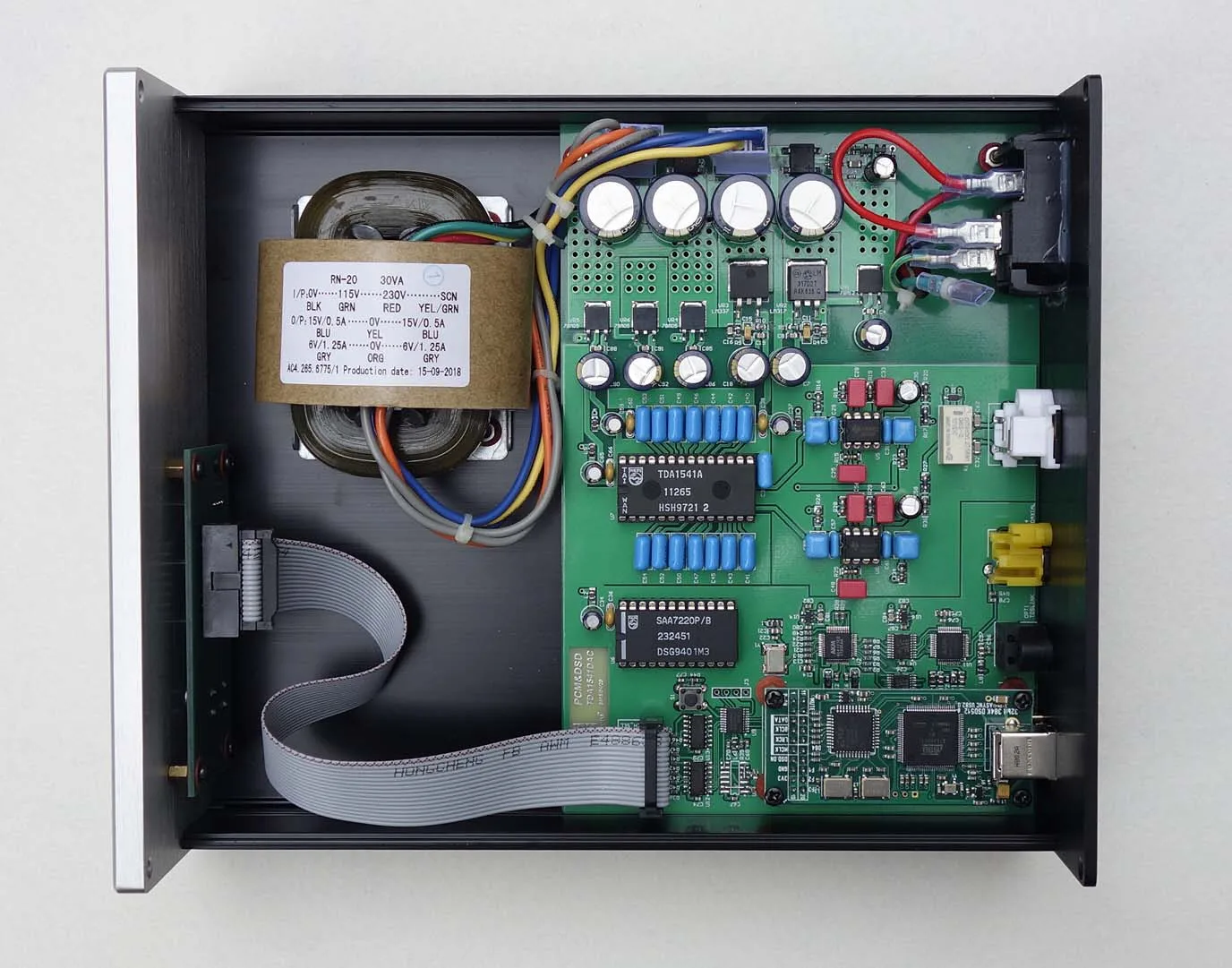 HI-FI Лихорадка декодер DAC TDA1541A волоконный коаксиальный I2S поддерживает цифровой интерфейс USB DSD384K