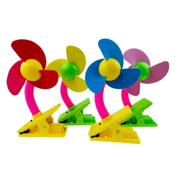 

Portable Handheld Clip Fan Mute Air Cooler USB/Battery Powered Cooling Fan for Baby Stroller Crib Use