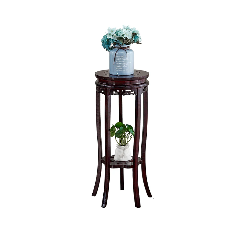 

Chinese Style Woodiness Household A Living Room Storage Bonsai Flowerpot Frame Single Flower Airs Multi-storey Indoor Rack