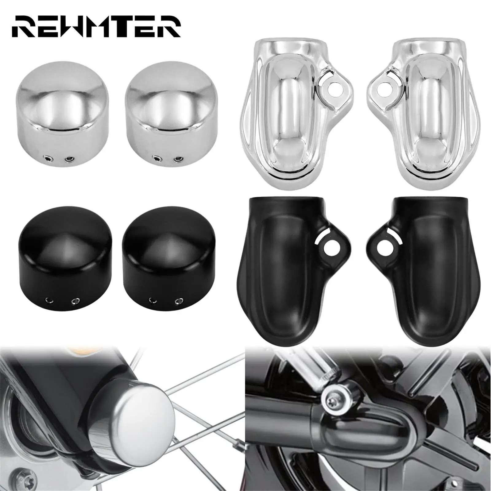 Motorcycle Front Axle Nut Cover Cap Bolt Rear Axle Cover Rear Wheel