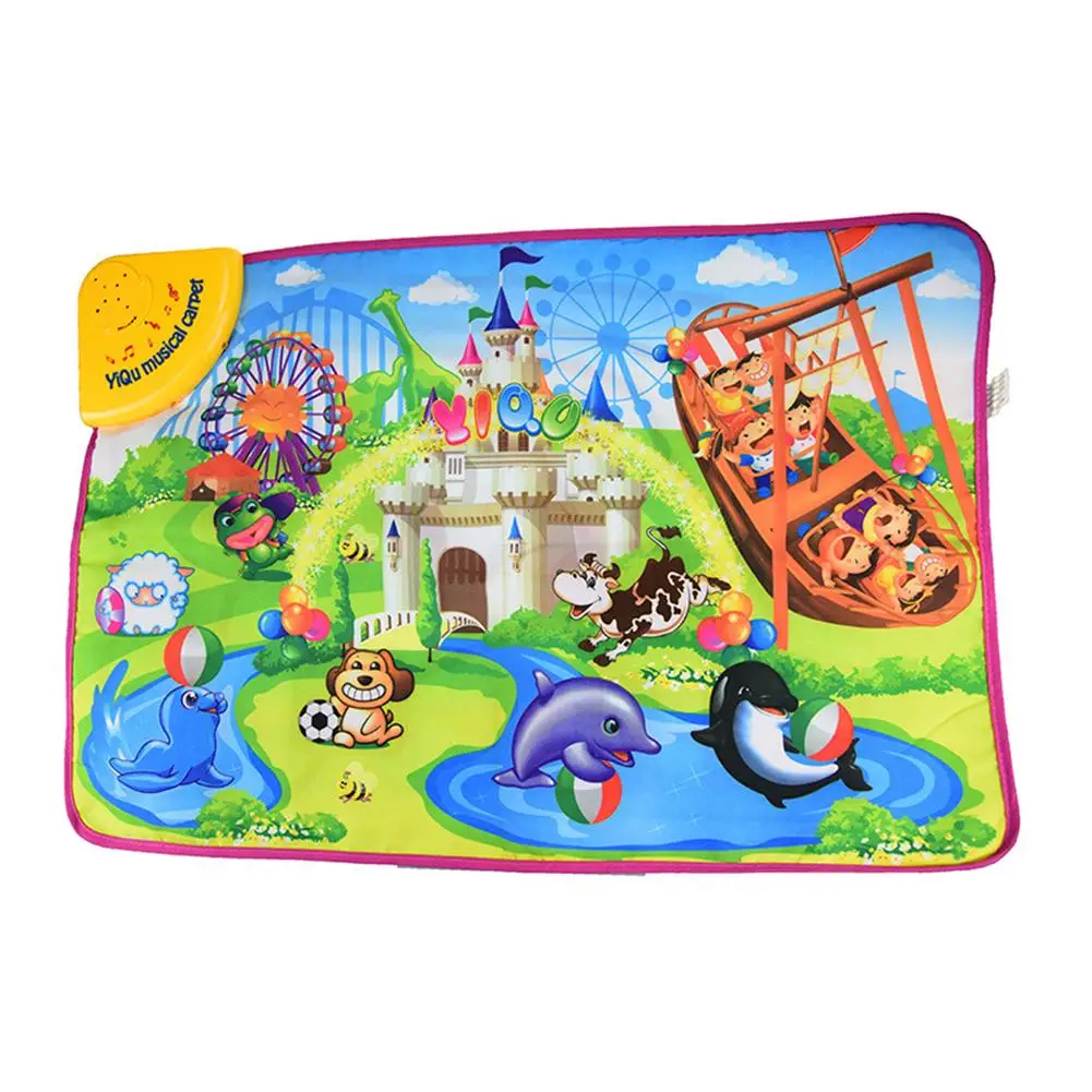 

Cartoon Animal Playground Music Sound Touch Carpet Kids Play Mat Education Toy Kids Touch Paly Game Mats Gift