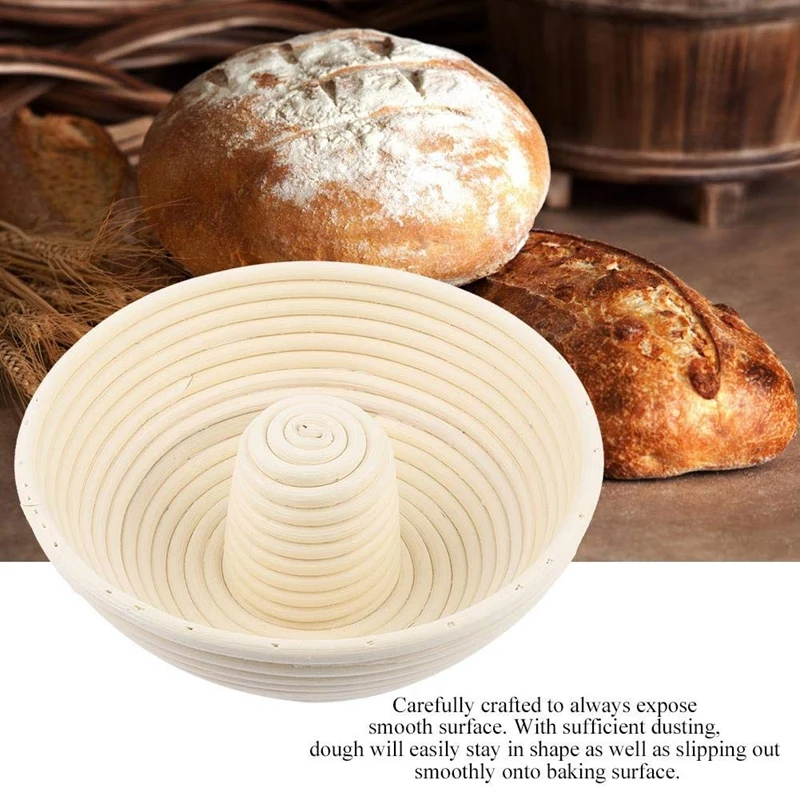 Bread Proof Basket Hollow Handmade Bread Basket Craft Rattan Basket Bread Basket Baking Tools Rise Round Crispy Toast Bread Doug