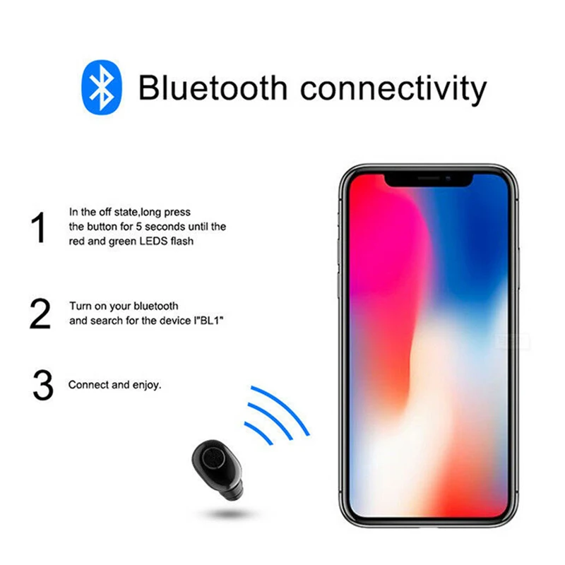 Bluetooth беспроводные наушники вкладыши мини гарнитура с зарядным ящиком для хранения для вождения спортивные наушники