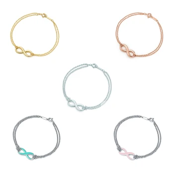 

TTFF New Original 100% S925 Sterling Silver Authentic Infinite Charm Bracelet Fashion High Quality Luxury Gift Free Shipping