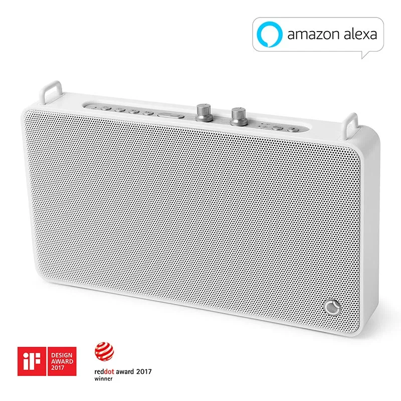 GGMM наружные/Комнатные Bluetooth колонки портативные Беспроводные Hi-Fi стерео колонки 20 Вт Мощный Громкий динамик 4 драйвера звуковая коробка с микрофоном - Цвет: White