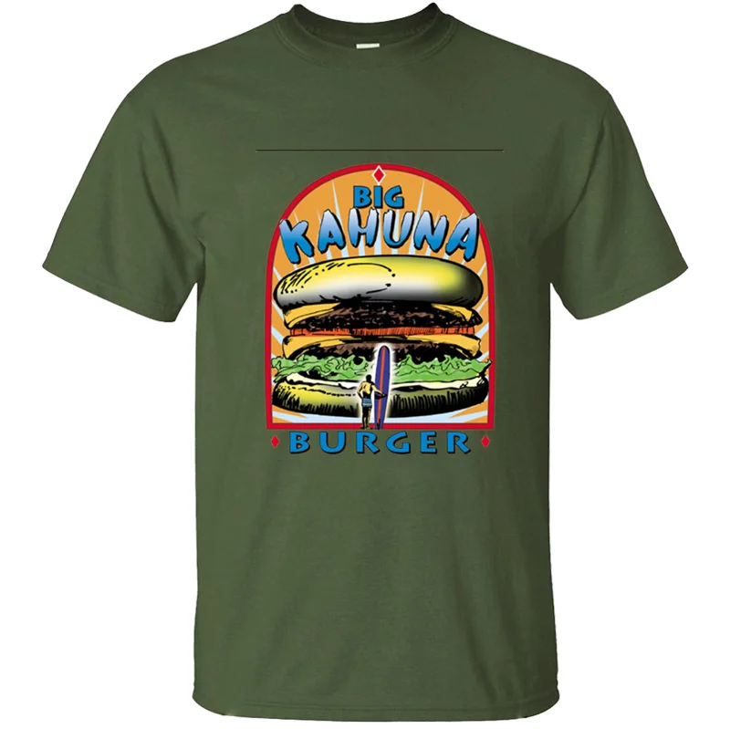 Большая мужская футболка Kahuna Burger, футболка для мужчин, футболка для мужчин, костюм, хлопок, крутой, Homme, S-5xl, хип-хоп