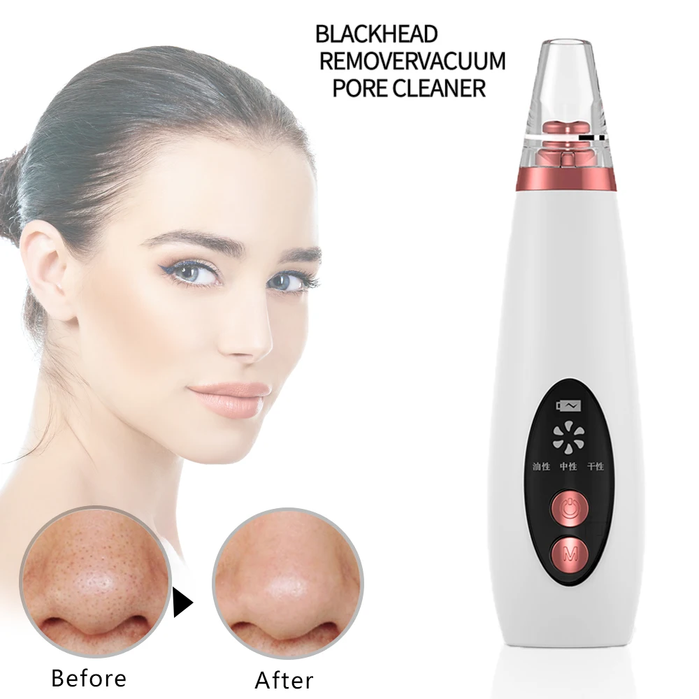 

Blackhead Remover Face Deep Pore Cleanser Acne Pimple Remover Vacuum Suction Facial SPA Diamond Beauty Care Tool Skin Care