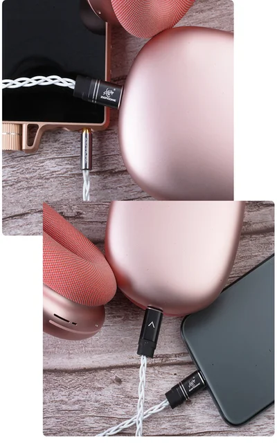 zephone LZ-1 Audio cable silver plated material,AirPods Max