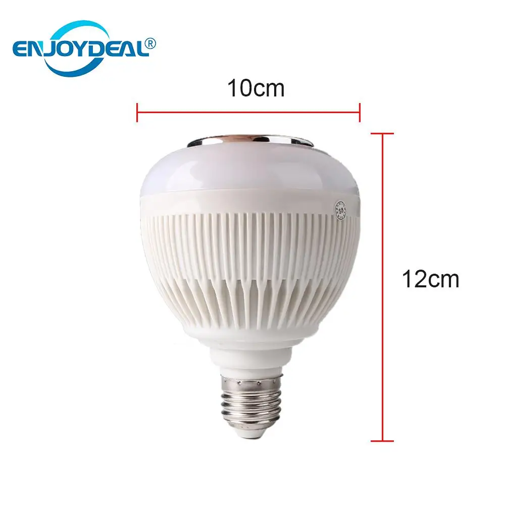 LED RGB Light Bulb with Color Changing Bluetooth Speaker Smart Mood Lamp