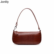 Jonlily женская сумка из натуральной кожи женская элегантная сумка Подростковая модная маленькая Повседневная Сумочка для женщины и девочки-KG210