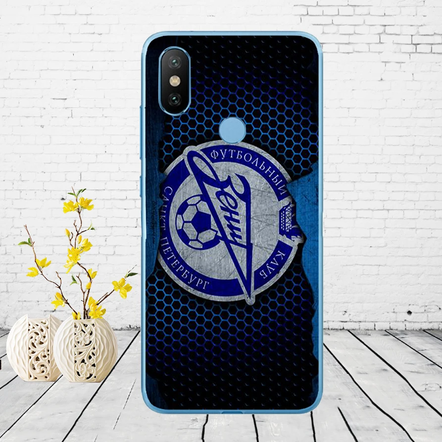 264DD zenit st petersburg02 Мягкий силиконовый чехол для Xiao mi Red mi 6 6a mi 8 a2 lite note 5 6 pro 7 Case - Цвет: 1