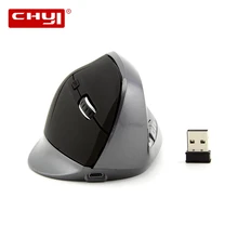 CHYI беспроводная Вертикальная компьютерная мышь эргономичная перезаряжаемая USB оптическая мышь 2,4G 1600 dpi игровая мышь для ПК настольного ноутбука
