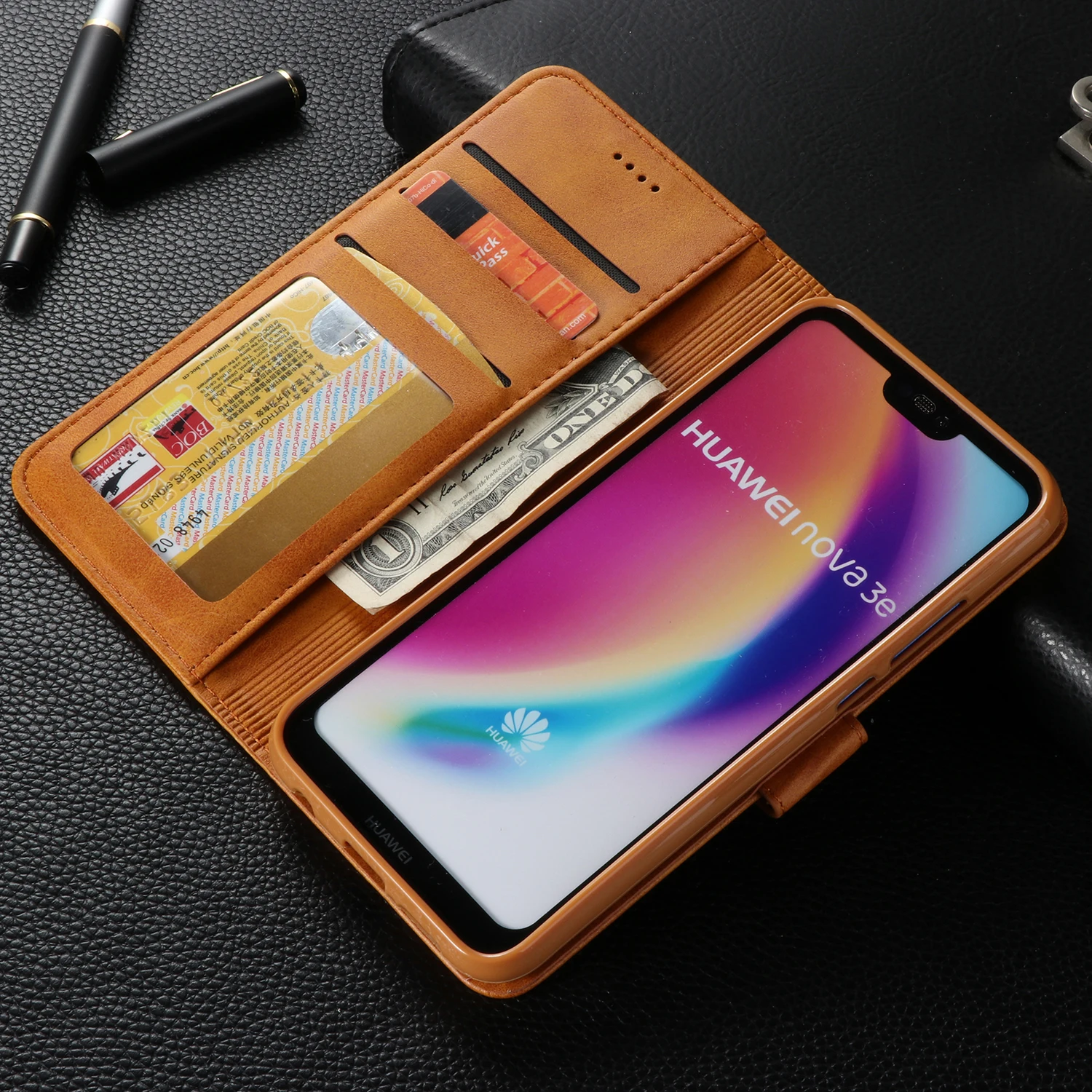 

For Huawei P30 Lite P9 P10 P20 Pro Card Slots Flip Magnet Leather Wallet Case Cover Case For Huawei Y5 Y9 2019 P Smart Plus 2019