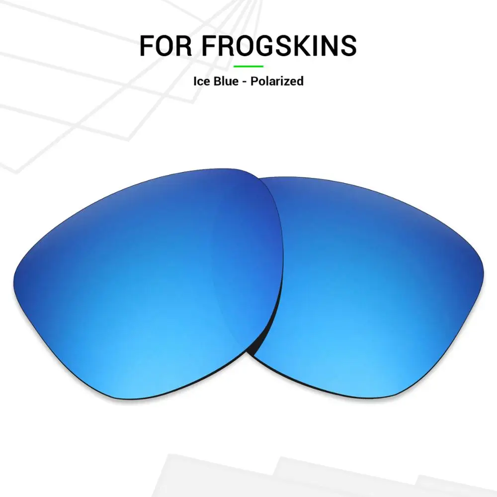 Mryok Анти-Царапины поляризованные Сменные линзы для Окли Frogskins Солнцезащитные очки цвета "Ледяной Синий"