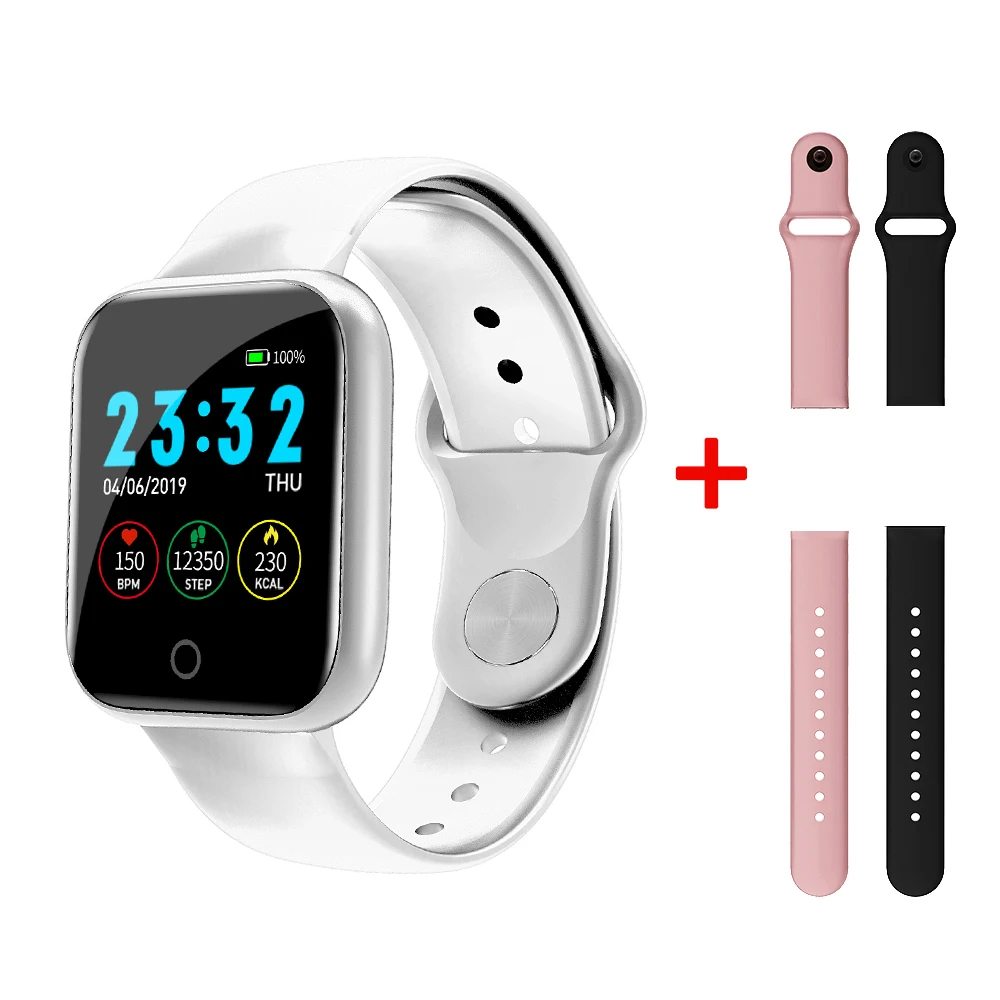 add pink black LEMADO Смарт-часы для мужчин и женщин PK B57 для Apple Watch Android IOS - Цвет: add pink black