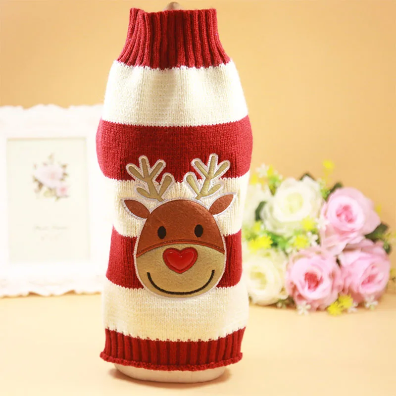 Winter Pet Dog Clothes for Dogs Christmas Sweater Santa Claus Elk Dog Jacket Puppy Pet Clothing for Dogs Costume French Bulldog