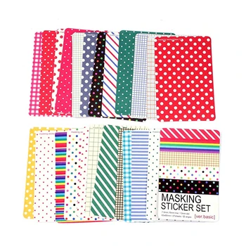 

27 Pcs Scrapbooking Masking Tape Craft Stickers Pack Decorative Labelling Art Adhesives Decorative Tape